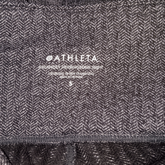 Athleta women's delancey herringbone tight leggings size S gray - Picture 5 of 7
